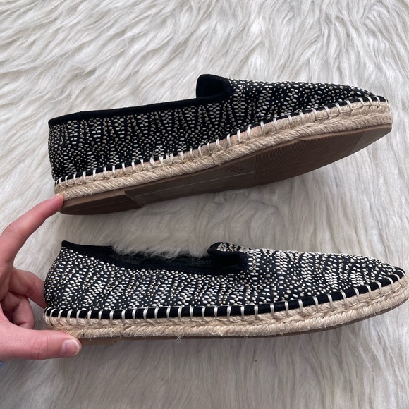 Target Universal Thread Black Cream Espadrilles Size 8.5 - Picture 8 of 9